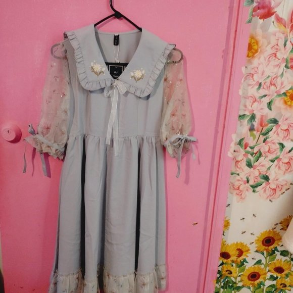 Lolita Sweet Daisy Vintage Dress - Picture 1 of 3